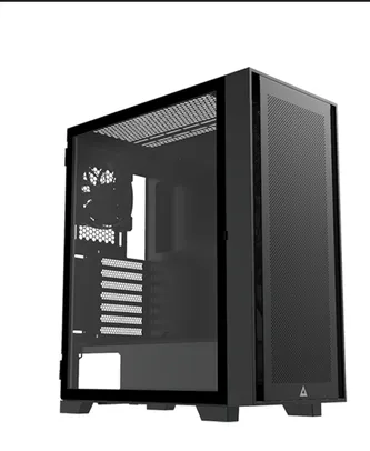 Gabinete Gamer Montech Air 1000 LITE, Mid Tower, Vidro Temperado, Black, ATX, Sem Fonte, Com 3 Fans