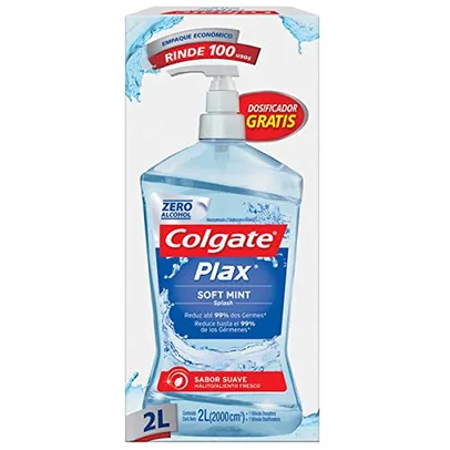 [Prime+Recorrência] Enxaguante Bucal Colgate Plax Soft Mint 2000Ml