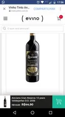 Anciano Gran Reserva 10 years Valdepeñas D.O. 2006 - R$45