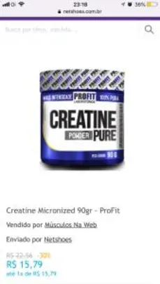 Creatine Micronized 90gr - Profit | R$1