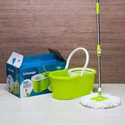 Esfregão de limpeza prática spin Mop Bt-140 Beltempo com 2 refils - R$55