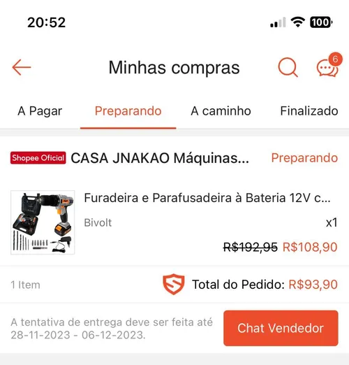 Imagem na descrição da promoção