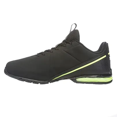 Tênis Cell Divide, Puma, Masculino, Preto/Branco/Amarelo, 40