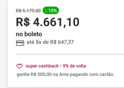 Imagem na descrição da promoção