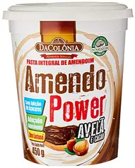 DaColônia Amendopower - Pasta De Amendoim Com Avela E Cacau, Zero lactose, 450G