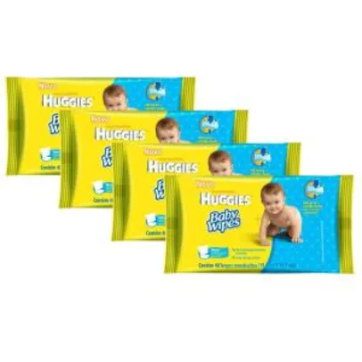 192 Lenços Umedecidos Huggies Baby Wipes - R$18