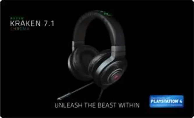 Headset Gamer Razer Kraken 7.1 Chroma com Microfone USB - R$350