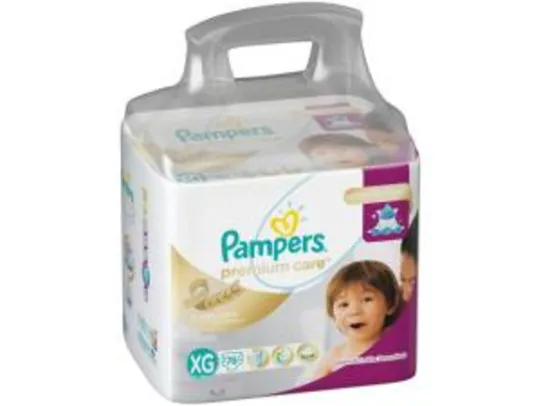 Fraldas Pampers Premium Care Tam. XG 76 Unidades - Extra Sec Pods