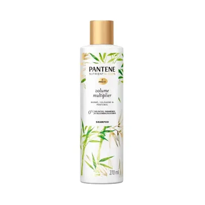 Shampoo Pantene Nutrient Blends Multiplicador de Volume com Bambu, Colágeno e Pantenol 270 ml, Cor: 