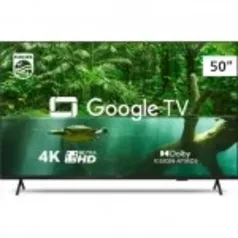 Smart TV Philips 50" 4K UHD LED Google TV 50PUG7408/78