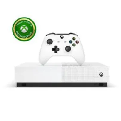 Novo Console Xbox One S All Digital Edition 1tb 4k + Controle Sem Fio - Microsoft R$1.069