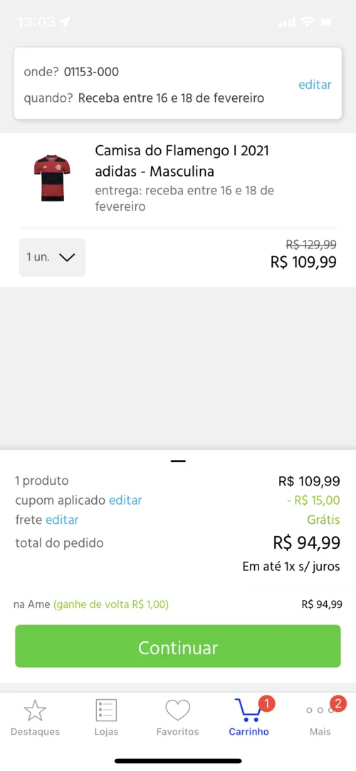 Imagem na descrição da promoção