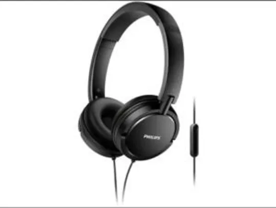 Headphone Philips Upbeat SHL5005/00 - com Microfone Preto | R$65