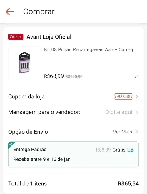 Imagem na descrição da promoção