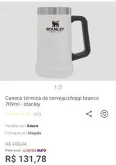 (APP+CLIENTE OURO) CANECA STANLEY SOMENTE COR BRANCA | R$132