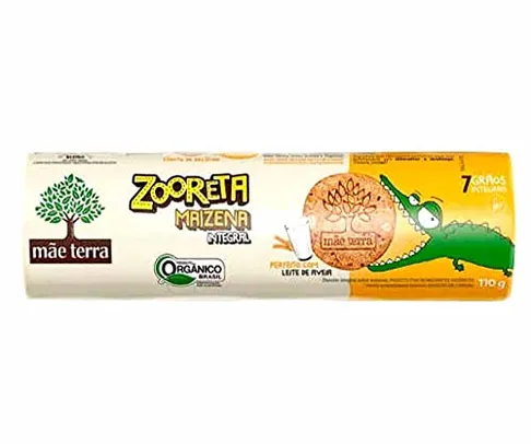 (SUPER) Biscoito Maizena Integral 7 Grãos Orgânico Mãe Terra Zooreta Pacote, Tamanho: 110g