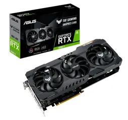 Placa de Vídeo Asus, TUF Gaming, Geforce RTX 3060 Ti OC, 8GB, V2, GDDR6, 256bit, LHR, 90YV0G1A-M0NA00 | R$ 4999