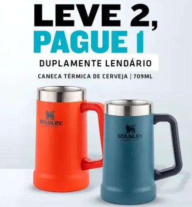 [Leve 2 pague 1] CANECA TÉRMICA DE CERVEJA STANLEY 709ML