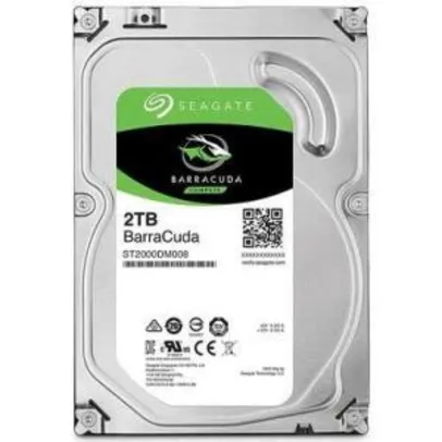 HD Seagate BarraCuda, 2TB, 3.5´, SATA | R$390