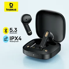 [APP/MOEDAS] Kit com 4 Fones de ouvido Baseus Bowie E16 - Bluetooth 5.3, Resistencia IPX4, 30h de bateria