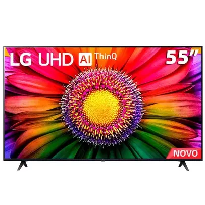 Smart TV 55" LG 4K UHD ThinQ AI 55UR8750PSA HDR, Bluetooth, Alexa, Google Assistente, Airplay 2, 3 HDMIs