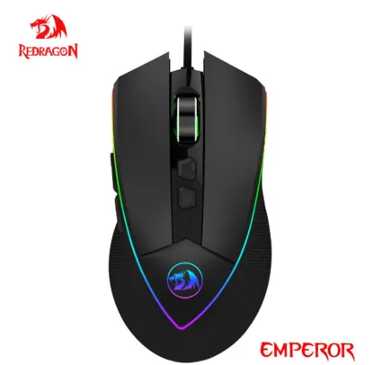 REDRAGON Imperador M909 RGB Mouse Para Jogos Com Fio USB 12400 DPI 8 Botões