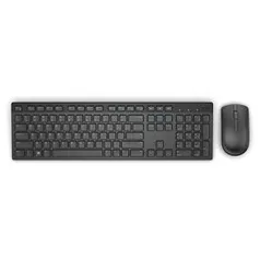 Teclado e Mouse Wireless Dell, KM636, Preto - R$100