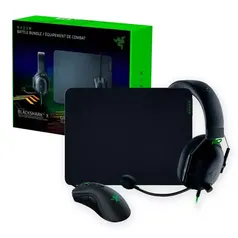 Combo Gamer Razer Battle Bundle, Mouse Gamer DeathAdder V2 + Headset Gamer BlackShark V2 X + Mousepad Gigantus V2