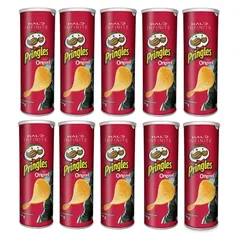 Kit 10X 114g Batata Pringles Sabor Original