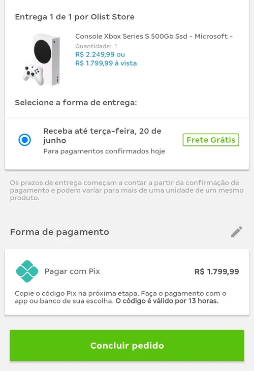 Imagem na descrição da promoção