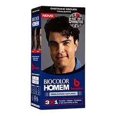 Biocolor Homem Tonalizante De Cabelo Masculino Bozzano Castanho Escuro