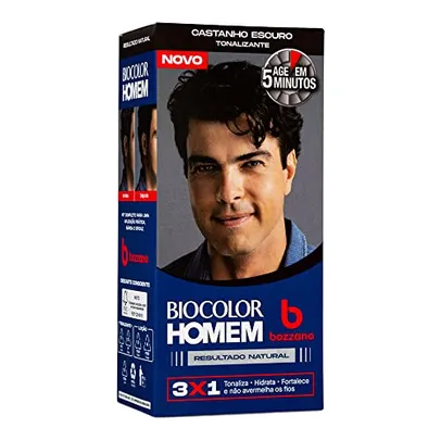 Biocolor Homem Tonalizante De Cabelo Masculino Bozzano Castanho Escuro