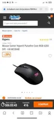 Mouse Gamer HyperX Pulsefire Core RGB 6200 DPI - HX-MC004B | R$180