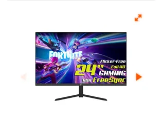 Monitor Gamer SuperFrame Vision, 24 Pol, Full HD, 102% SRGB, E-LED, HDR, FreeSync, HDMI/VGA, 100Hz, SFPFB-24100-FHD