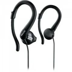 Fone De Ouvido Esportivo Com Gancho Ajustavel Shq1250tbk/00 Preto Philips - R$ 53,79