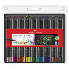 [Prime] Lápis de Cor, Faber-Castell, EcoLápis Supersoft, 120724SOFT, 24 Cores R$ 46