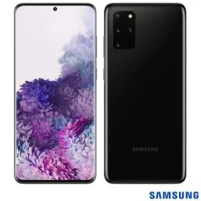 Samsung Galaxy S20+ Preto, com Tela Infinita de 6,7”, 4G, 128GB e Câmera Quádrupla 64MP+12MP+12MP+ToF - SM-G985FZKJZTO