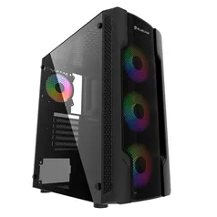 Gabinete Gamer Bluecase, Mid Tower, Lateral em Vidro - BG031GCASE