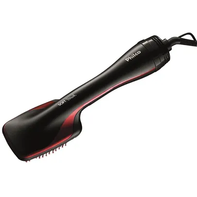 Escova Modeladora Philco Soft Brush com Cabo Giratório Preta 1200W