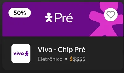 Voucher R$10 | Vivo Chip