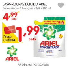 Sabão Líquido Ariel - Sachê de 200ml por R$ 1,99