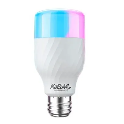 KaBuM! - Lâmpada KaBuM! Smart, RGB + Branco, 10W, Google Home, Alexa