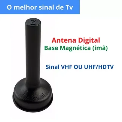 Antena Digital HDTV Indusat Portatil Ai-920I com Cabo 1,5m