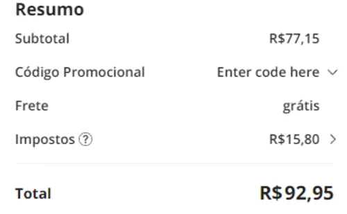 Imagem na descrição da promoção