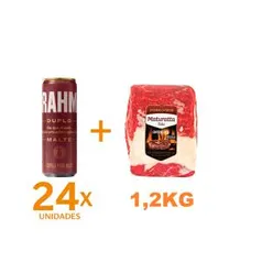 Kit 24 Brahmas Duplo Malte + Entrecote Filé Costela Bovino Maturatta Friboi 1,2kg | R$128