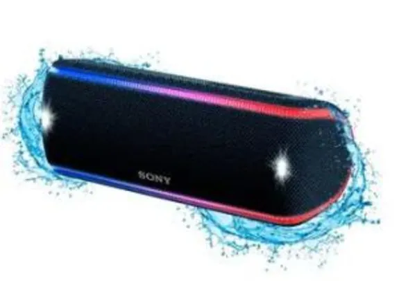Caixa de som sem fios SRS-XB31, com Extra Bass, Iluminação multicolorida, efeitos sonoros, com design a prova d'água e poeira R$450