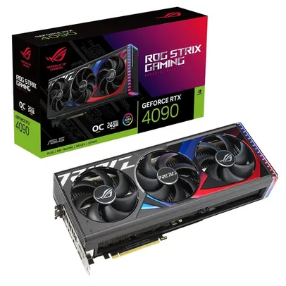 Placa de Vídeo Asus ROG Strix NVIDIA GeForce RTX 4090 OC Edition, 24GB, GDDR6X