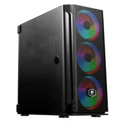 Gabinete Evolut eg-812 mesh 3 fan 120 rgb | R$ 365