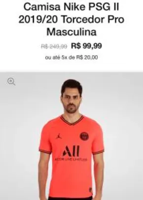 Camisa Nike PSG II 2019/20 Torcedor Pro Masculina |R$100