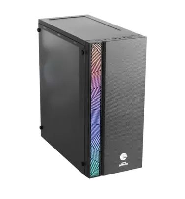 Gabinete Gamer Ninja Hadria, Mid Tower, RGB, ATX, White, Sem Fonte, Com 1 Fan